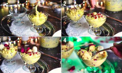 If you are tired of eating fruit custard then try tasty fruit rabidi now.