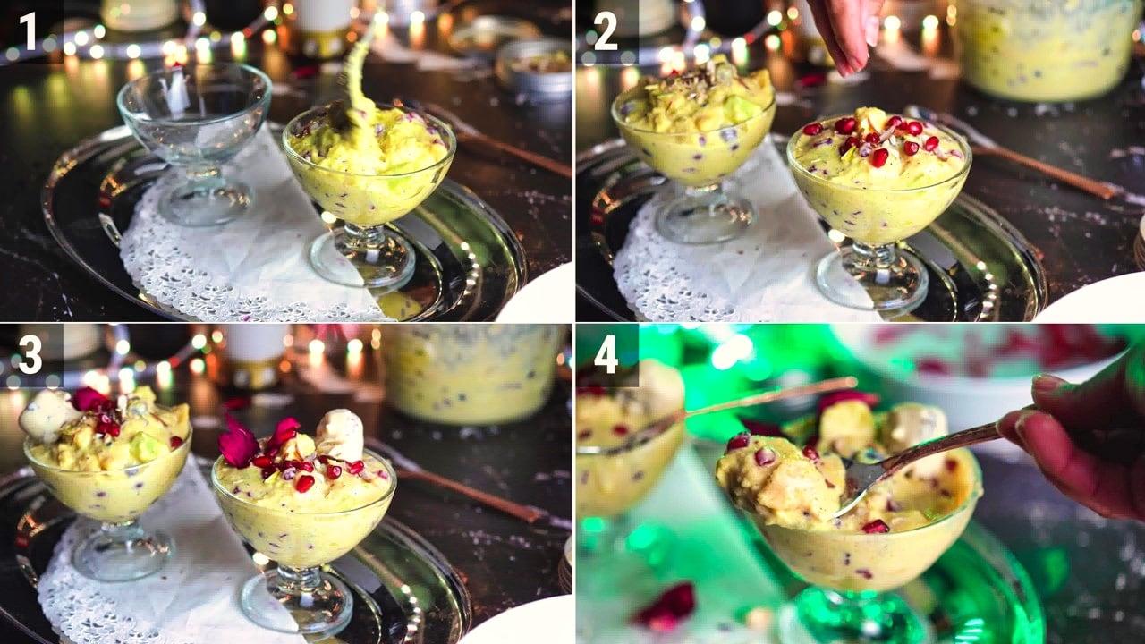 If you are tired of eating fruit custard then try tasty fruit rabidi now.