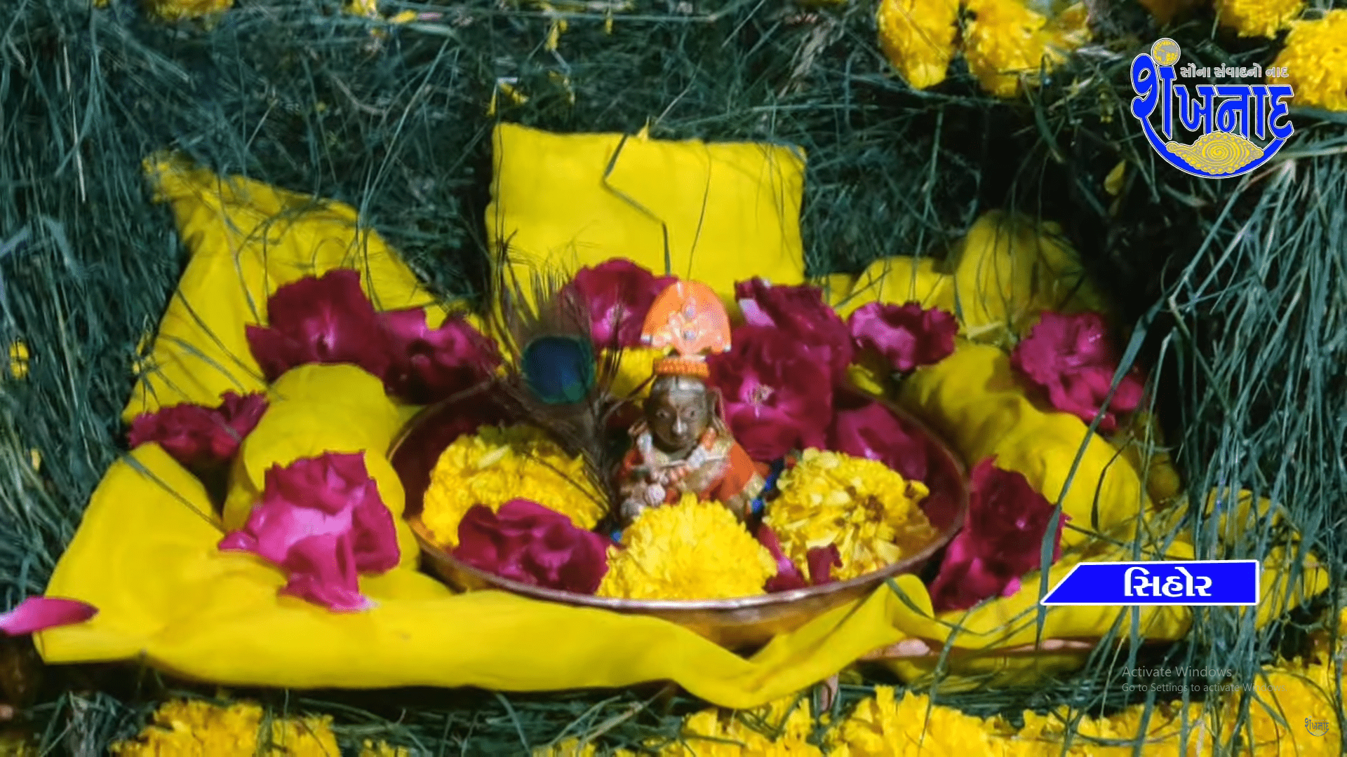 Krishna Janmotsav was celebrated by Vishwanath Mahadev Yuva Mandal at Sihore Patelfamy.