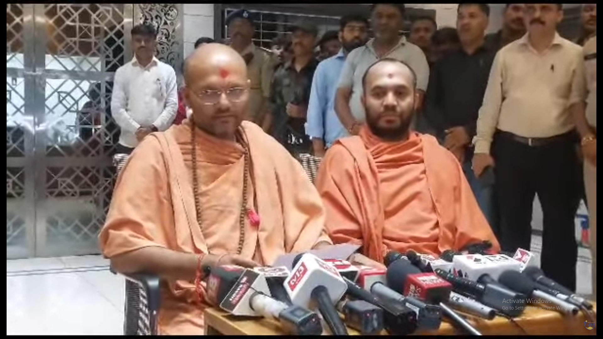 Finally, a press conference was held in the premises of Salangpur temple after giving brief information