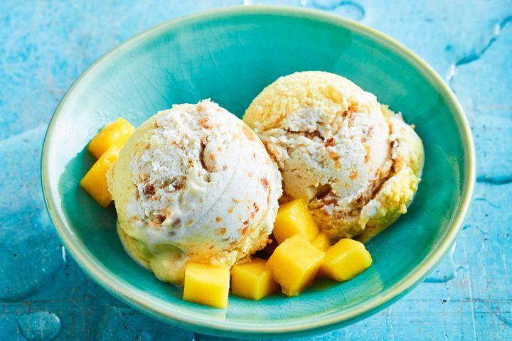 This special recipe made with mango and coconut is very easy to make